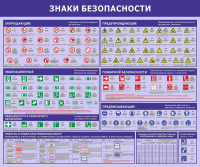 Изображение стенд «знаки безопасности» (1000x1200 мм) без карманов
