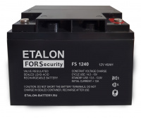 Изображение аккумулятор etalon fs 1240 12в 40 а∙ч